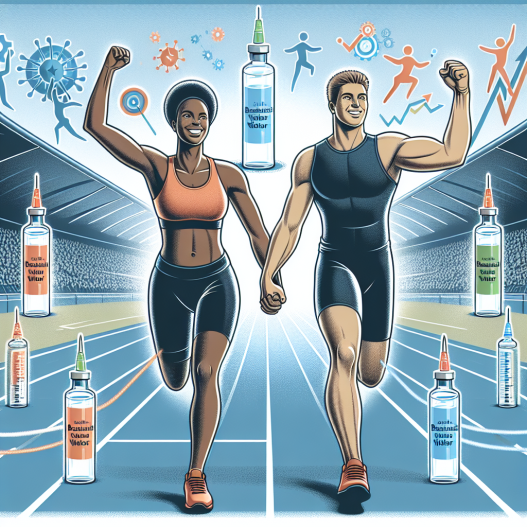 Positive effects of bactericidal water injections on athletic performance