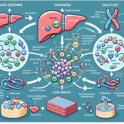 How tamoxifene affects liver enzymes (alt, ast)
