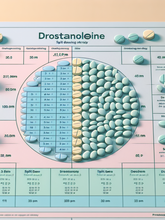 Split dosing strategy for drostanolone pillole