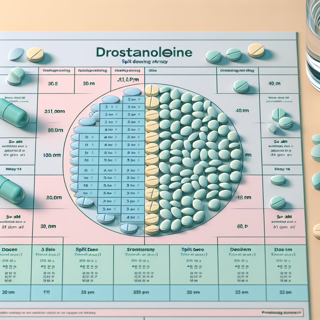 Split dosing strategy for drostanolone pillole