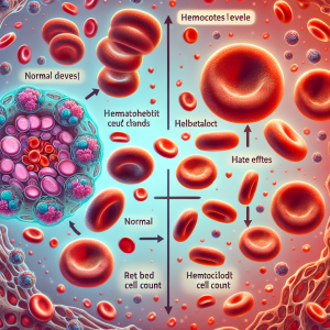 Hematocrit and red blood cell changes from trestolone