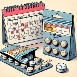 Switching doses mid-cycle for oxymetholone compresse