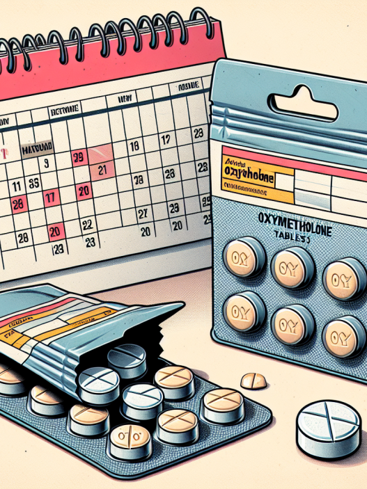 Switching doses mid-cycle for oxymetholone compresse